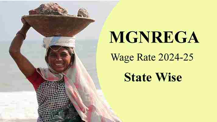 MGNREGA Wage Rate 2024-25 State Wise